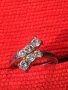 СРЕБЪРЕН или ПОСРЕБРЕН СКЪПОЦЕНЕН РЕТРО АР НУВО ПРЪСТЕН с ИСКРЯЩИ ЦИРКОНИ и ЩЕМПЕЛ на МАЙСТОРА 30606, снимка 11