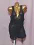  Резервирани Kiss me XL/2XL Черна еластична нощница с жартиери, снимка 2