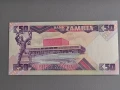 Банкнота - Замбия - 50 квача UNC | 1986г. - 1987г., снимка 2