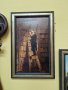 Красива антикварна френска картина принт, снимка 1 - Антикварни и старинни предмети - 39490242
