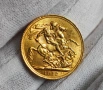 Златен суверен Джордж V Великобритания, снимка 2
