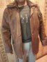 Кафяво кожено яке, снимка 2