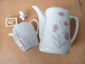 порцеланов чайник два, снимка 3