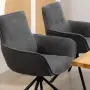 Комплект от 2 трапезни стола HOMCOM, въртящи се, снимка 9