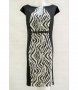 Елегантна рокля в черно и бяло марка Rylko Fashion