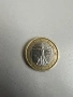 Монета 1 евро Италия витровинския  човек на Леонардо да Винчи  2002, снимка 1