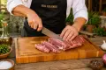 Масивна Chef дъска с дръжки и жлеб за оттичане 54х30х4см, снимка 1