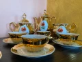 Възхитителен винтидж сервиз за кафе/чай с позлата, перфектно състояние, снимка 5