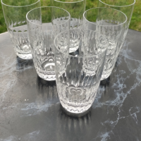 3 модела кристални чаши с еднаква шарка по 6 бр. от вид, снимка 3 - Чаши - 44751215