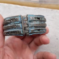 Стара гривна за носия сребро - сачан, снимка 5 - Антикварни и старинни предмети - 40779007