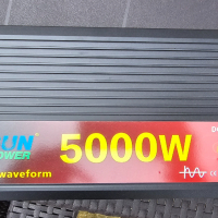 Инвертор Easun, с пълна синусоида, 2500w - 5000w, 12v - 220v, Автоматично изключване, снимка 1 - Аксесоари и консумативи - 44792976