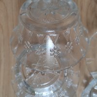 НОВ комплект от 5 броя стъклени купички за ядки или друго, снимка 5 - Сервизи - 41620901