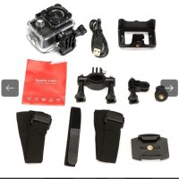 Екшън камера SPORTS CAM, водоустойчива, 4K HD/ Мегапиксели на камерата: 16; Цвят: Черен, Сребрист; , снимка 5 - Камери - 42227559