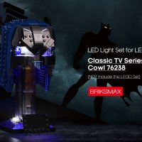 BRIKSMAX Led Lighting Kit for Classic TV Series Cowl - Съвместим с Lego 76238 Building Blocks Model , снимка 3 - Колекции - 41169864