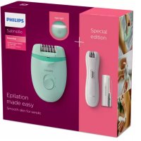 Комплект епилатор Philips Satinelle BRP529/00, 2 настройки на скоростта, снимка 6 - Епилатори - 41850870