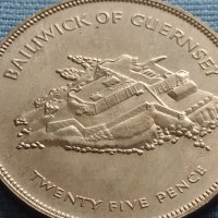 Монета 25 пенса 1977г. Великобритания 25г. От възкачването на Кралица Елизабет втора 40432, снимка 8 - Нумизматика и бонистика - 42697749