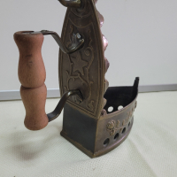 бронзова битова ютия на жар, снимка 6 - Антикварни и старинни предмети - 44518930