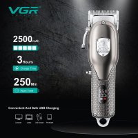 VGR V-276 Цифров дисплей Безжични машинки за подстригване Електрическа машина за подстригване Компле, снимка 3 - Тримери - 41807459
