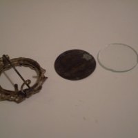Винтидж дамска брошка тип пандетив може да се сложи снимка, снимка 4 - Антикварни и старинни предмети - 35862002