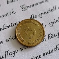 Монета - Германия - 5 пфенига | 1987г.; серия G, снимка 1 - Нумизматика и бонистика - 34637452