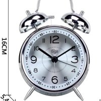 Красив ретро часопвник / будилник с LED светлина, снимка 2 - Стенни часовници - 41854436