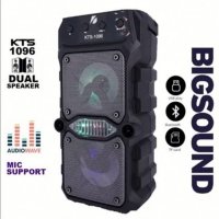 БЕЗЖИЧНА КАРАОКЕ КОЛОНКА BLUETOOTH KTS 1096, снимка 4 - Bluetooth тонколони - 38960890