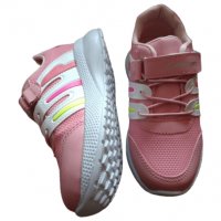 Розови светещи маратонки за момиче, снимка 2 - Детски маратонки - 35993115