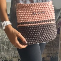 Плетени луксозни дамски чанти, ръчна изработка, модерна визия, снимка 11 - Чанти - 42698111