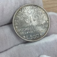 500 лири 1978 г, Ватикана - сребърна монета, снимка 6 - Нумизматика и бонистика - 42364867
