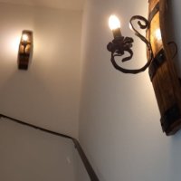 Стенни лампи-аплици от автентични бъчви с елементи от ковано желязо!, снимка 10 - Лампи за стена - 40229166