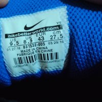 Чисто нови мъжки маратонки Nike Dart 12, Черно/Синьо, 43, 831532 005, снимка 7 - Маратонки - 42408626