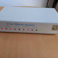 5-Port Ethernet Repeater , снимка 1 - Антикварни и старинни предмети - 36171388