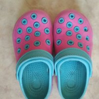 Розово сини детски чехли джапанки тип Crocs, снимка 3 - Детски сандали и чехли - 35873859