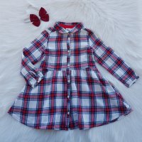 Карирана рокля H&M 2-3 години , снимка 11 - Детски рокли и поли - 39081932