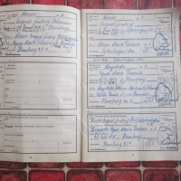 Немски стар документ паспорт на предците 3 Райх, снимка 4 - Колекции - 36098337