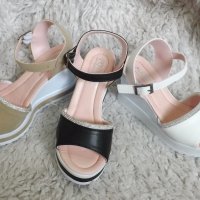 Сандали, платформа, два цвята, код 569/ББ1/25, снимка 2 - Дамски ежедневни обувки - 40865030