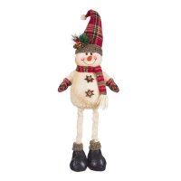 Коледен Снежен човек с дълги крака, 60см, снимка 1 - Декорация за дома - 42718589