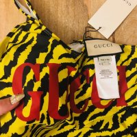 Gucci Yellow Zebra Sparkling One-Piece Swimsuit*Бански Гучи ХС-С*Gucci , снимка 11 - Бански костюми - 42488731