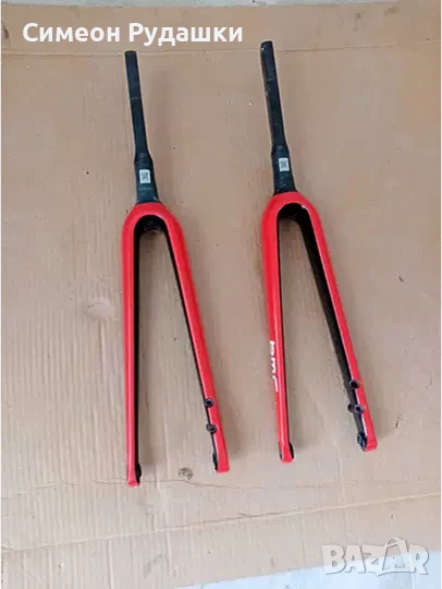 Карбонови вилки BMC (carbon - forks) Red and Black, снимка 1