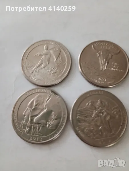 САЩ монети 1/4 долар 2013 г , снимка 1