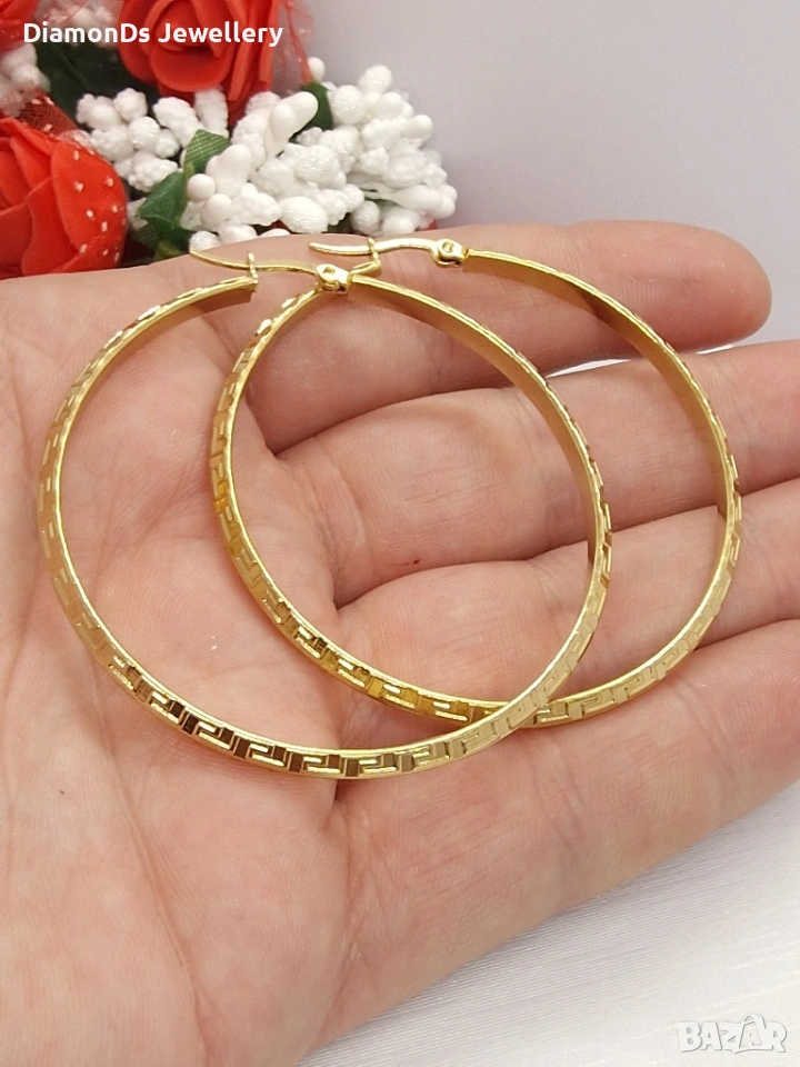 Classic Hoop Earrings ✨ | големи дамски халки, снимка 1