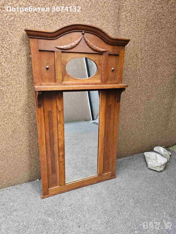 Голямо огледало с лавица, снимка 1