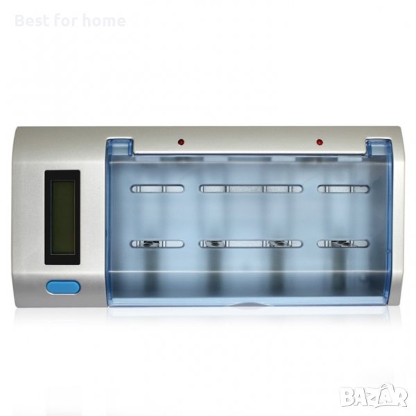 Цифрово интелигентно LCD зарядно устройство за батерии, снимка 1