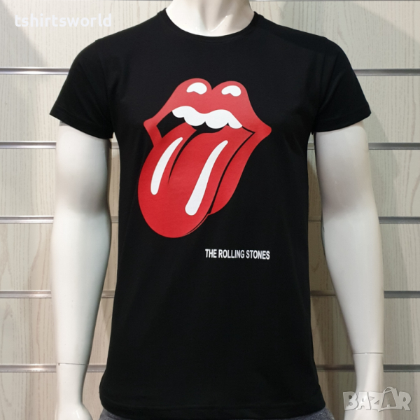 Нова мъжка тениска с трансферен печат на музикалната група Rolling Stones, снимка 1