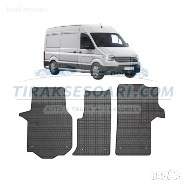 Полски Гумени стелки за бус VW CRAFTER 2 Gen след 2017 година, снимка 1