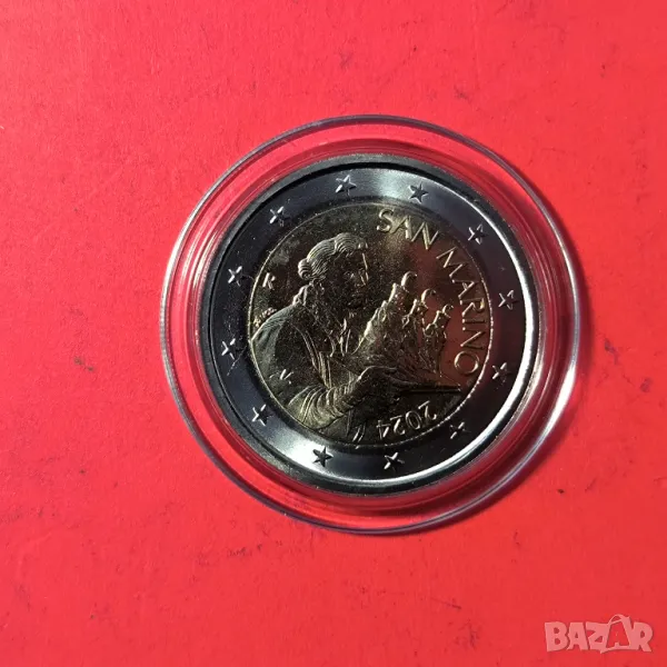 САН МАРИНО 2 евро 2024 година UNC, снимка 1