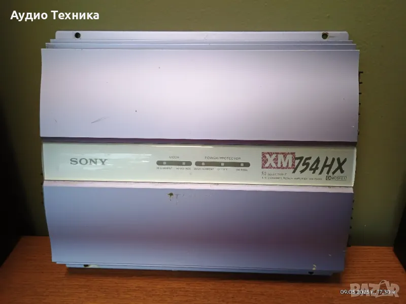 4 канален сериозен усилвател Sony XM-754HX. Перфектна работа. Изпращам видео., снимка 1