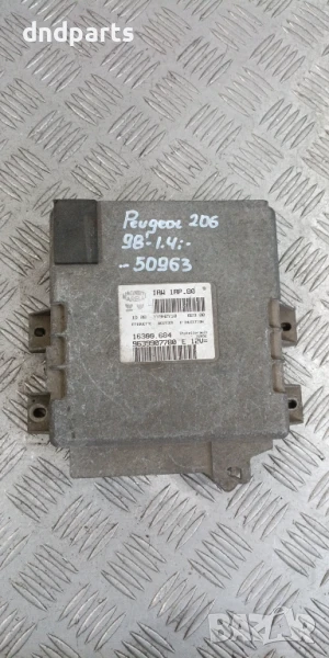 Компютър Peugeot 206 1.4i 1998г. 9639907780 16300.684 IAW1AP.80 , снимка 1