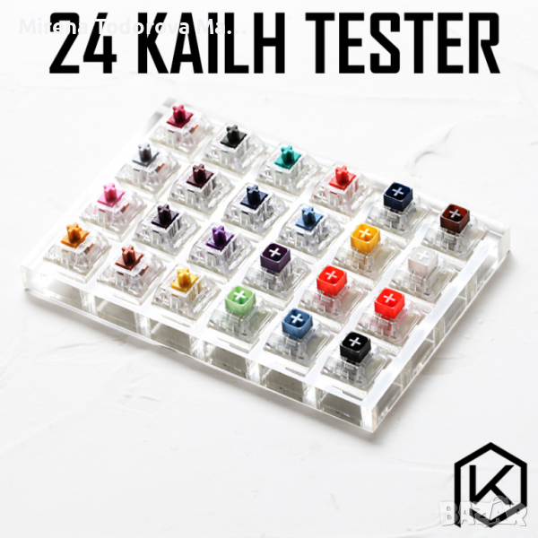 24 превключвателя механична клавиатура Kailh Box Heavy Duty, снимка 1