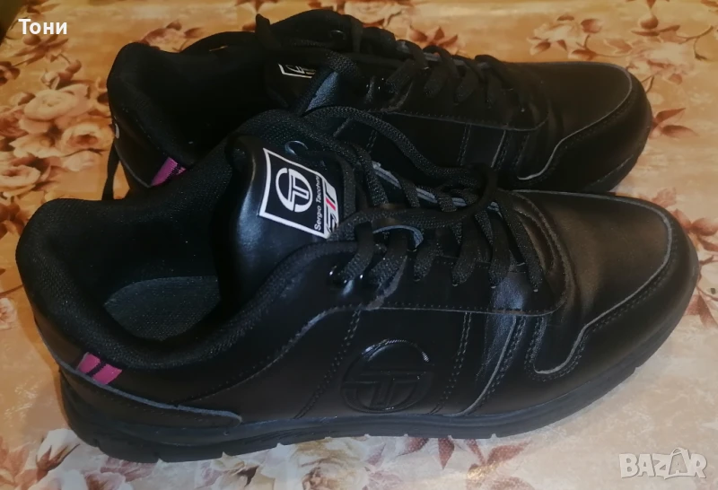 SERGIO TACCHINI Оригинал Нови Кожени Дамски Маратонки 39, снимка 1